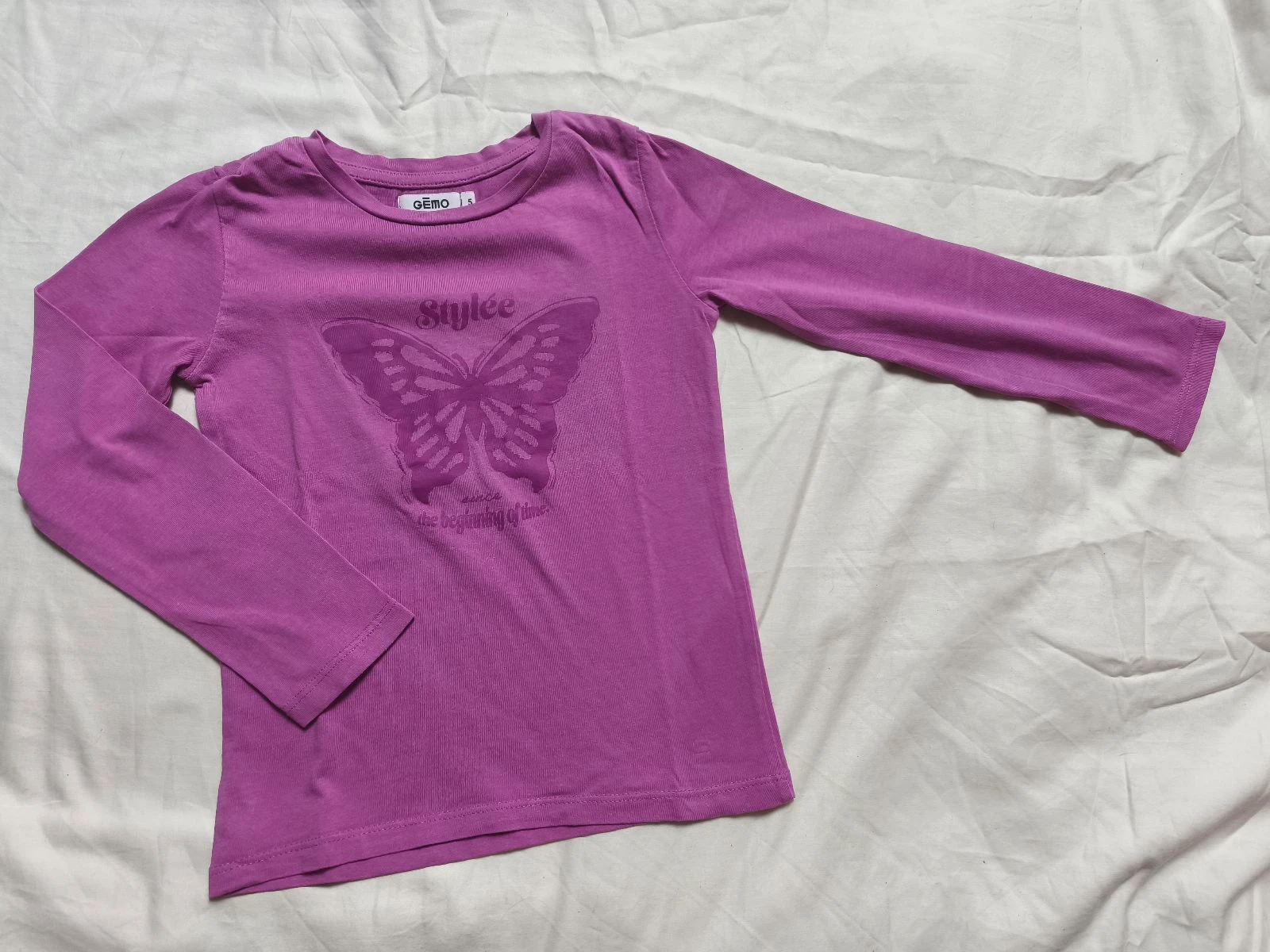 Lot of 3 girls' long-sleeve t-shirts (5 years old) – photo 3
